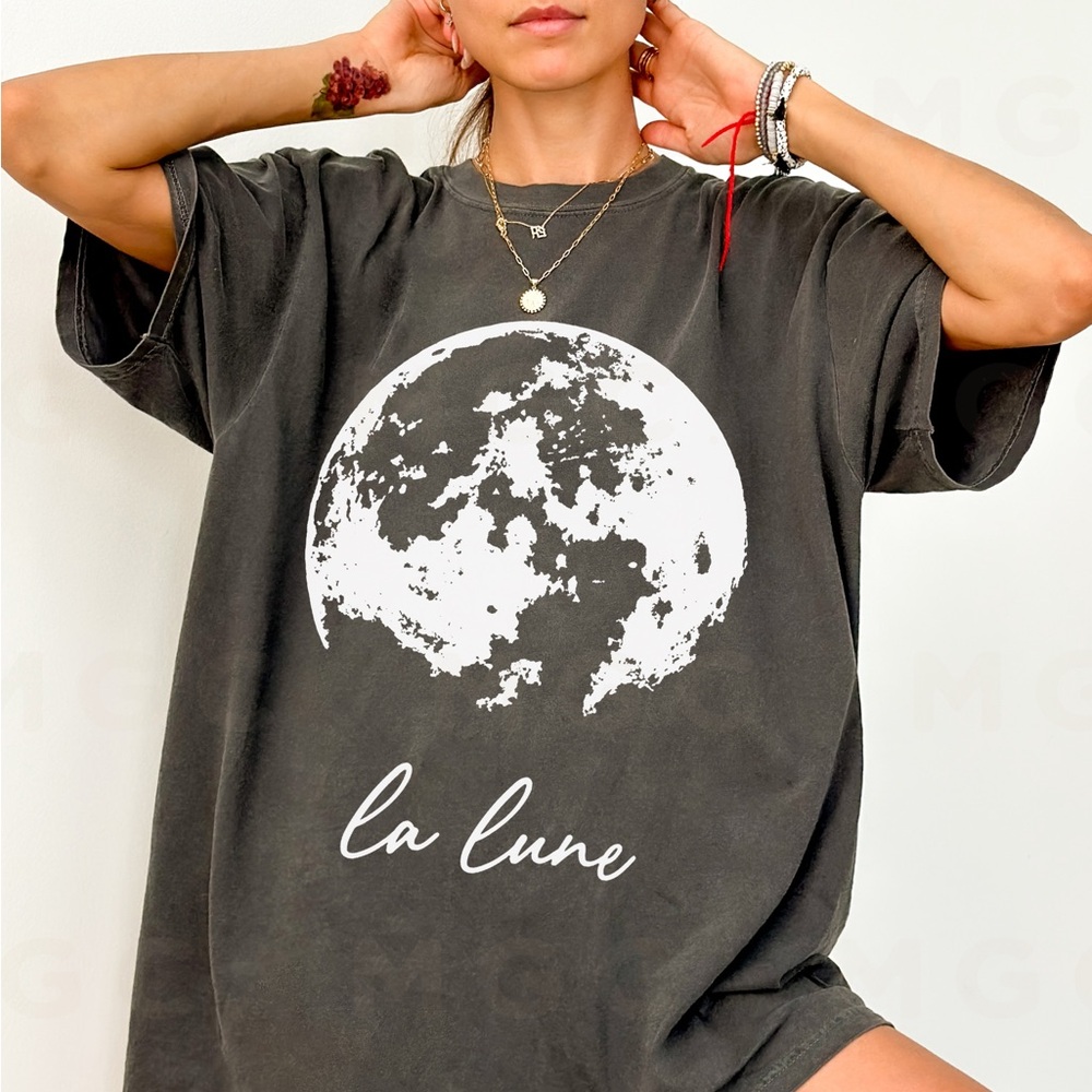 Comfort Colors La Lune Moon Graphic Tee Shirt